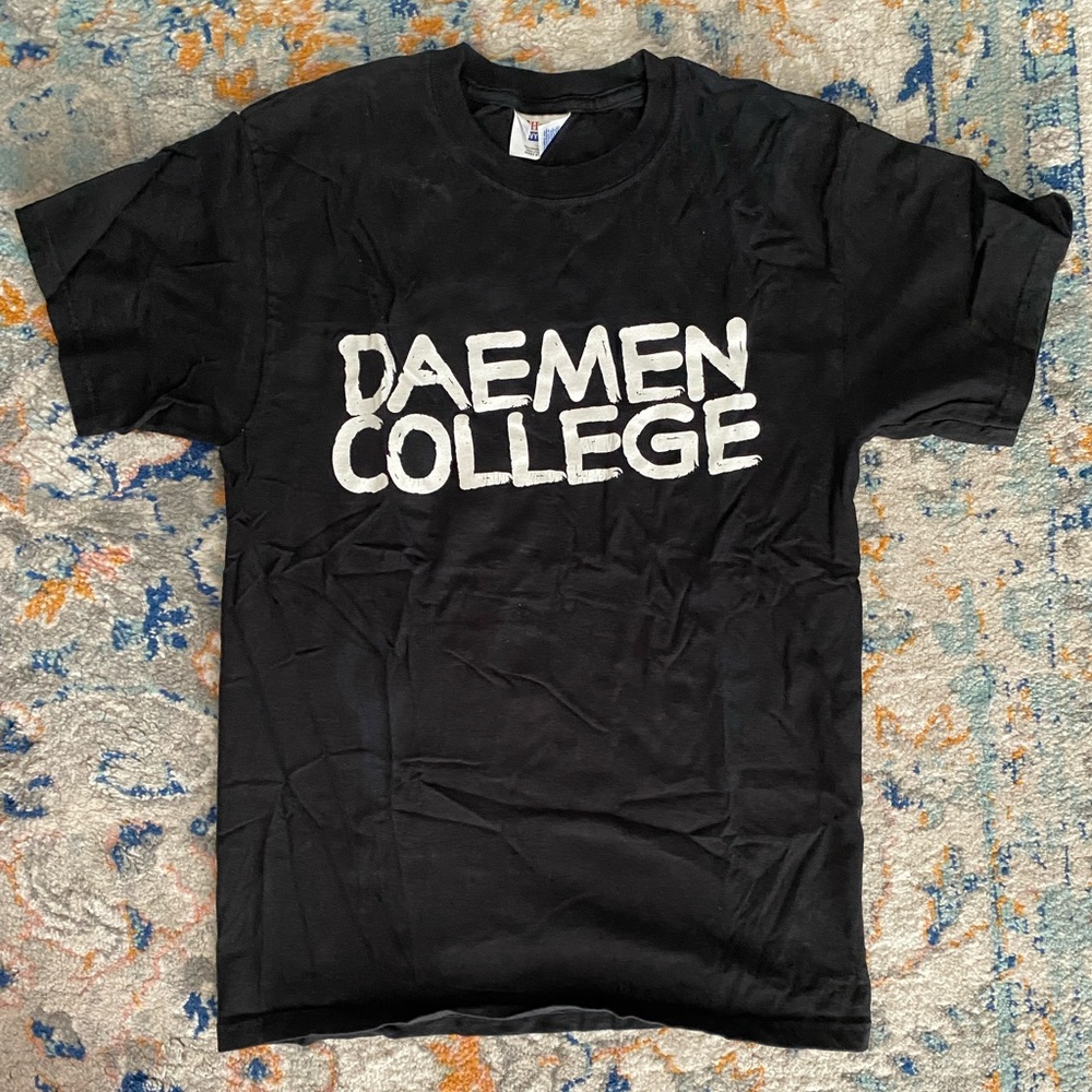 Daemen College Black Crew Neck Tee Size Small